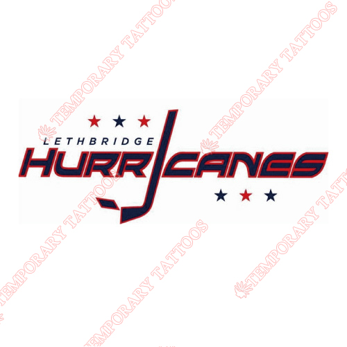 Lethbridge Hurricanes Customize Temporary Tattoos Stickers NO.7516